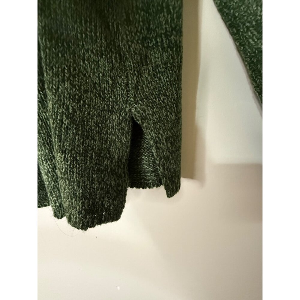 Appleseed's green sweater with white trim and decorative buttons NWOT XL - Picture 5 of 8